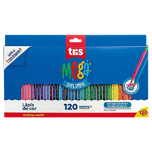 Conjunto 120 Cores Lápis de cor MEGA Softcolor 90 Peças