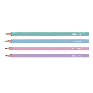 Lápis Grafite Pastel Bazze 4 Cores HB