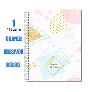 Planner Permanente Estudos Formas Abstratas Animativa 84 Folhas