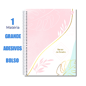 Planner Permanente Estudos Folhas e Ramos Animativa 84 Folhas