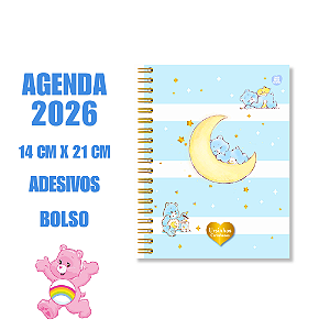 Agenda Anual 2026 Ursinho Carinhosos Listras Azuis