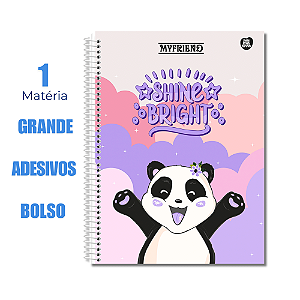 Caderno Universitário 1 Matéria My Friend Shine Bright