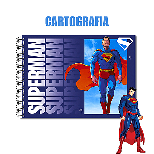 Caderno de Colorir 60 Folhas Superman Retângulo