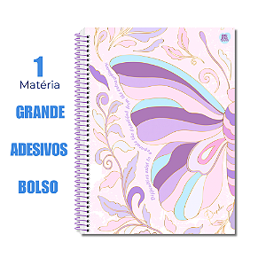 Caderno Universitário 1 Matéria Papilo Borboleta Difficulties