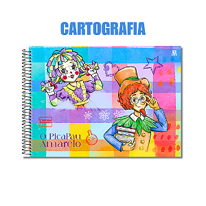 Caderno de Desenho PicaPau Amarelo Emília e Visconde