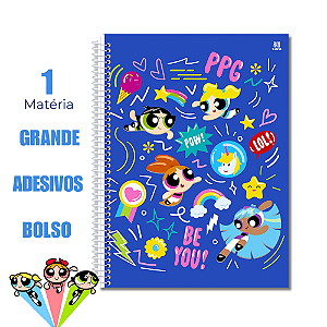 Caderno Universitário 1 Matéria Meninas Super Poderosas PPG