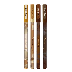 Caneta Esferográfica 1.0 mm Perfumada Coffee TRIS