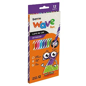 Lápis de Cor Bazze Wave Fun