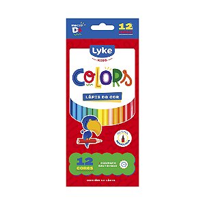 Conjunto 12 Lápis de Cor Sextavado Resina Reciclado