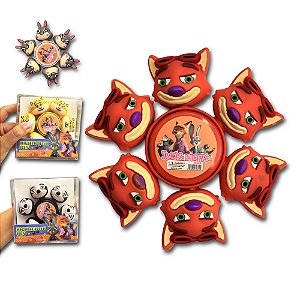Marca Texto Fofo Spinner Zootopia 6 Cores