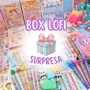 Magic Box Surpresa Kawaii Kit Papelaria Lofi