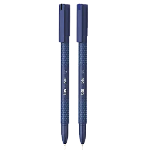 Caneta Esferográfica Blue 0.7 mm Escrita Macia Cor Azul e Preta