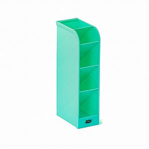 Organizador de Mesa Porta Canetas 5 Divisórias Verde Lyke