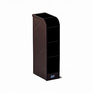 Organizador de Mesa Porta Canetas 5 Divisórias Branco Lyke