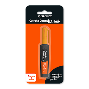 Caneta Corretiva 4 ml Cartela Jocar Office Secagem Rápida