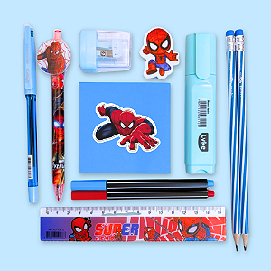 Mini Kit Papelaria Homem Aranha