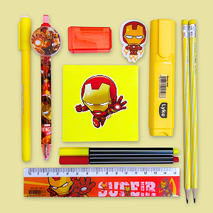 Mini Kit Papelaria Homem de Ferro