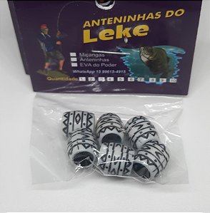 Miçanga do Lek - Tambor Branco/Preto