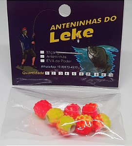 Miçanga do Lek - Abacaxi Rosa/Amarelo
