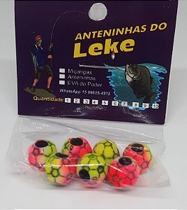 Miçanga do Lek - Bola de Futebol Rosa/Amarelo