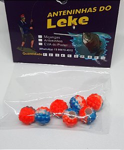 Miçanga do Lek - Abacaxi Laranja/azul