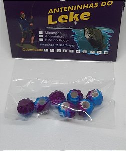 Miçanga do Lek - Abacaxi Azul/roxo