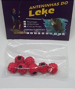 Miçanga do Lek - Abacaxi rosa/preto