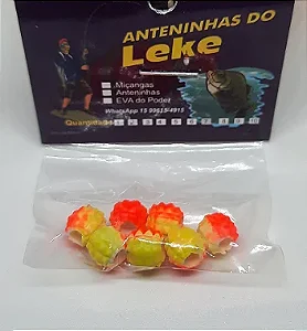 Miçanga do Lek - Abacaxi Laranja/Amarelo