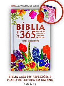 Bíblia com 365 Reflexões e Plano de Leitura em Um Ano Capa Azul