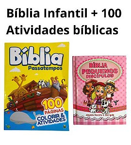 Histórias da Bíblia - Livro de Atividades Infantil - Passatempos, jogos dos  erros, caça-palavras, desenhos para colorir