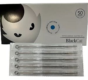 Cx. De Agulha Electric Ink Black Cat Rs Com 50 Und