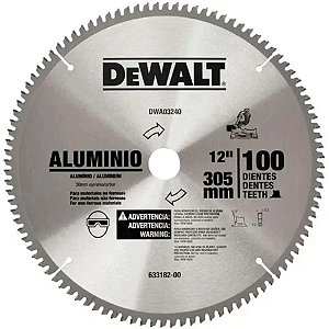 Disco de serra para alumínio 12" x 30 mm 100 dentes