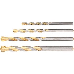 Jogo de Brocas para Concreto Golden Line 5, 6, 8 e 10 mm MTX
