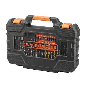 Jogo de Brocas e Bits com 104 Pçs A7230 Black+Decker
