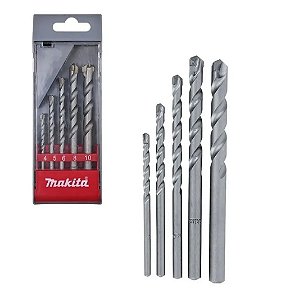 Jogo 5 Brocas para Concreto D-03894 Makita