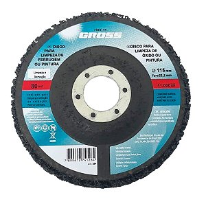 Disco Para Limpeza de Ferrugem ou Pintura de 115x22 mm Gross