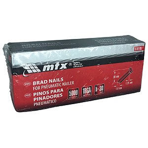 Pinos para Pinadores Pneumático 30 mm Tipo 18GA MTX