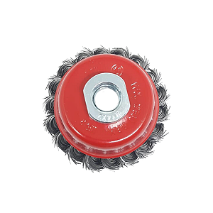 Escova de Aço de Carbono Trançado M14 de 75 mm da MTX