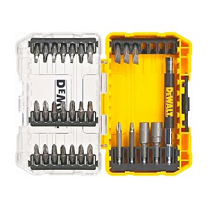 Jogo De Bits Com Prolongador 29 Peças + Estojo Dewalt Dw2162