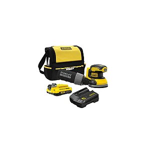 Lixadeira Roto Orbital 20v Com 2 Baterias de 1.5Ah, Carregador e Bolsa