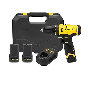 PARAFUSADEIRA E FURAD. 12V 3/8 SCD10D2K STANLEY + ACESSÓRIOS