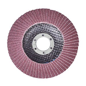 DISCO DE DESBASTE TIPO FLAP, GRAO 120,  115 MM X 22 MM - MTX