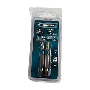 BITS TORX T20 ACO CROMO MOLIBDENIO 50MM 2PCS GROSS - 1151855