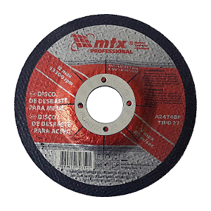 DISCO DE DESBASTE PARA METAL 115 x 4,8mm x 22,23MM - MTX