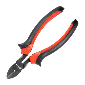 ALICATE CORTE DIAGONAL BLACK NICKEL, 6 POL, 160 MM, NIQUELADO, CABO DUPLA INJECAO, 1 PC//MTX