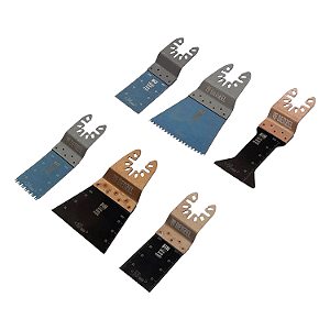 LAMINAS PARA MULTIFERRAMENTAS METAL E MADEIRA 6 PEÇAS DENZEL