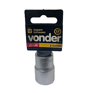 Soquete Sextavado Encaixe 1/2 18mm Vonder - 3039100018