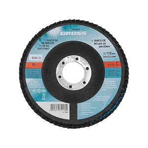DISCO FLAP GRAO 120 - 115MM X 22MM GROSS 7402344 - UNITARIO