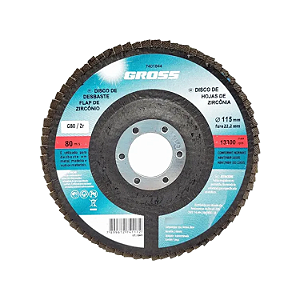 DISCO FLAP GRAO 80 - 115MM X 22MM GROSS 7401844 - UNITARIO