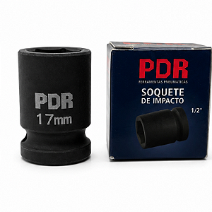 Soquete de Impacto 1/2" Sext. 17mm Curto 38mm PRO1217C - PDR